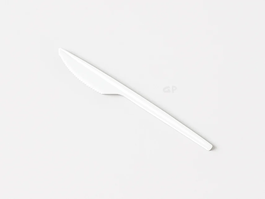 سكاكين بلاستيكية ابيض