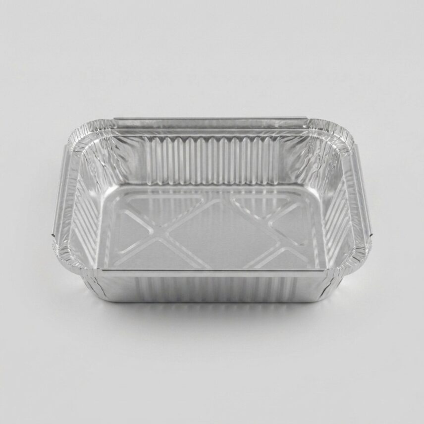 صحون ألمنيوم مستطيل كبير