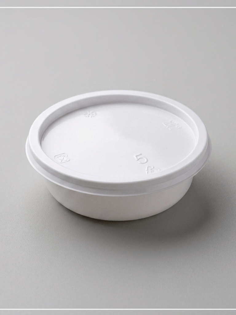 علب جاسكو دائري أبيض مقاس 200 مل