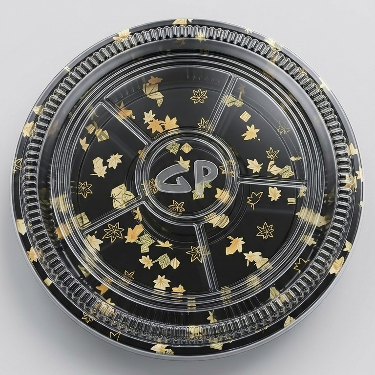 علب سوشي مشجر دائري رقم 64