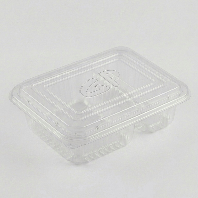 علب شفاف وجبتين بغطاء منفصل UT 152