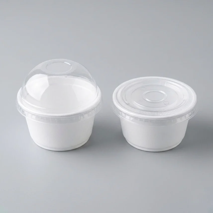 كاسات كورنو ايسكريم أبيض مقاس 7 OZ